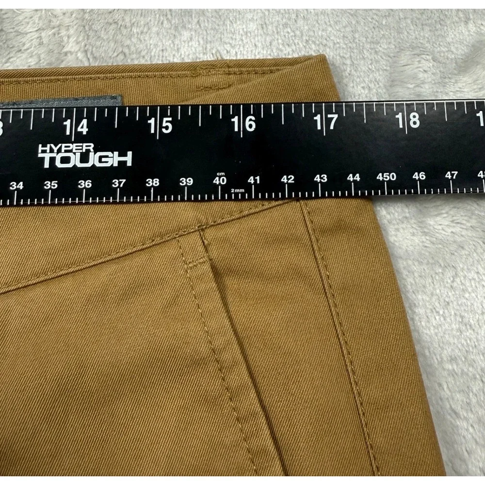 Bonobos Mens Chino Pants 33x30 Brown Cotton Twill Straight Leg Flat Front Khakis